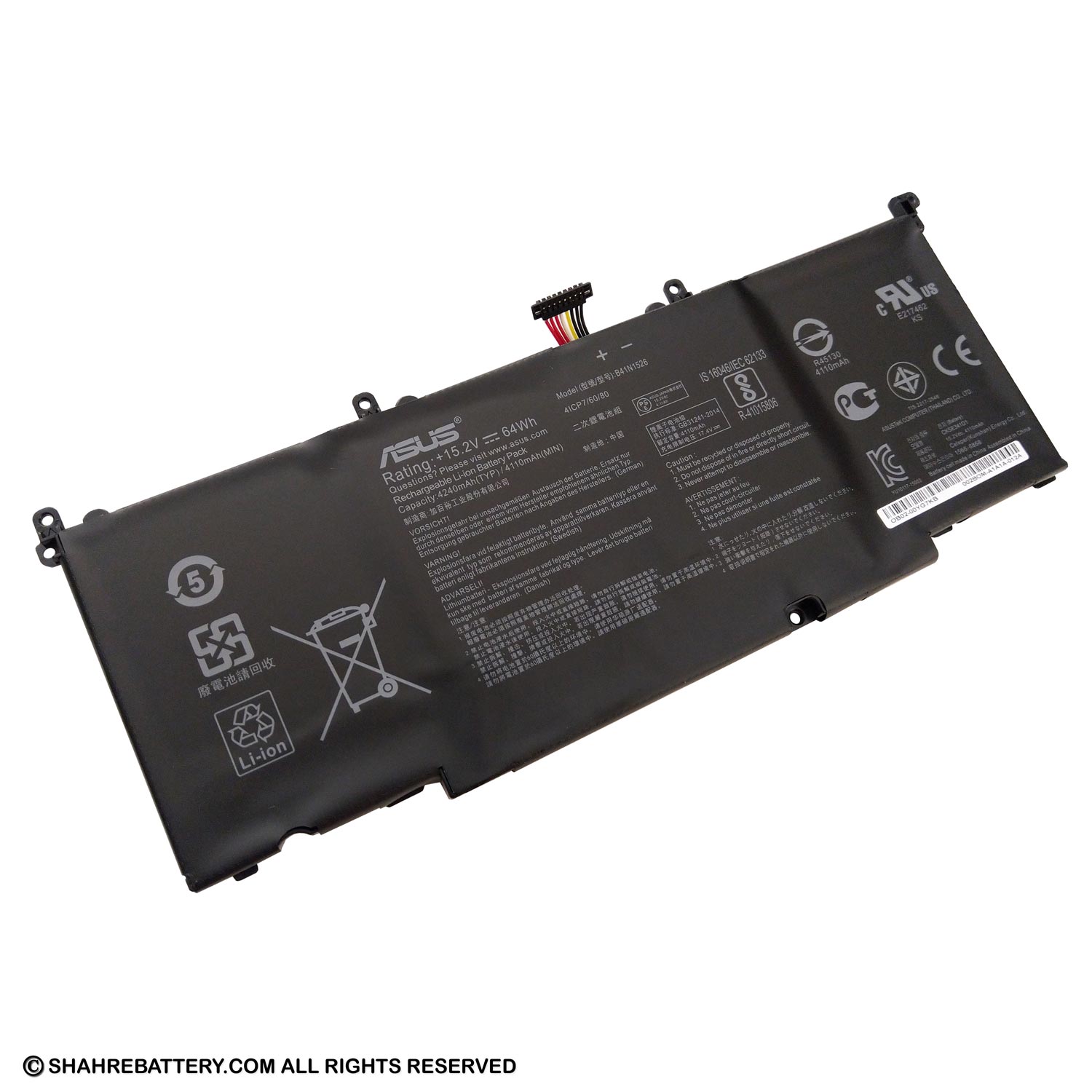 باتری اورجینال لپ تاپ ایسوس Asus ROG FX502 B41N1526