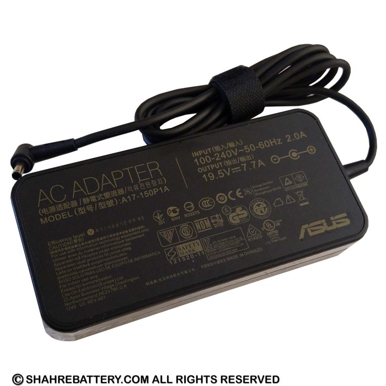 شارژر اورجینال لپ تاپ ایسوس Asus 19.5V 7.7A – سری 2.5 * 5.5