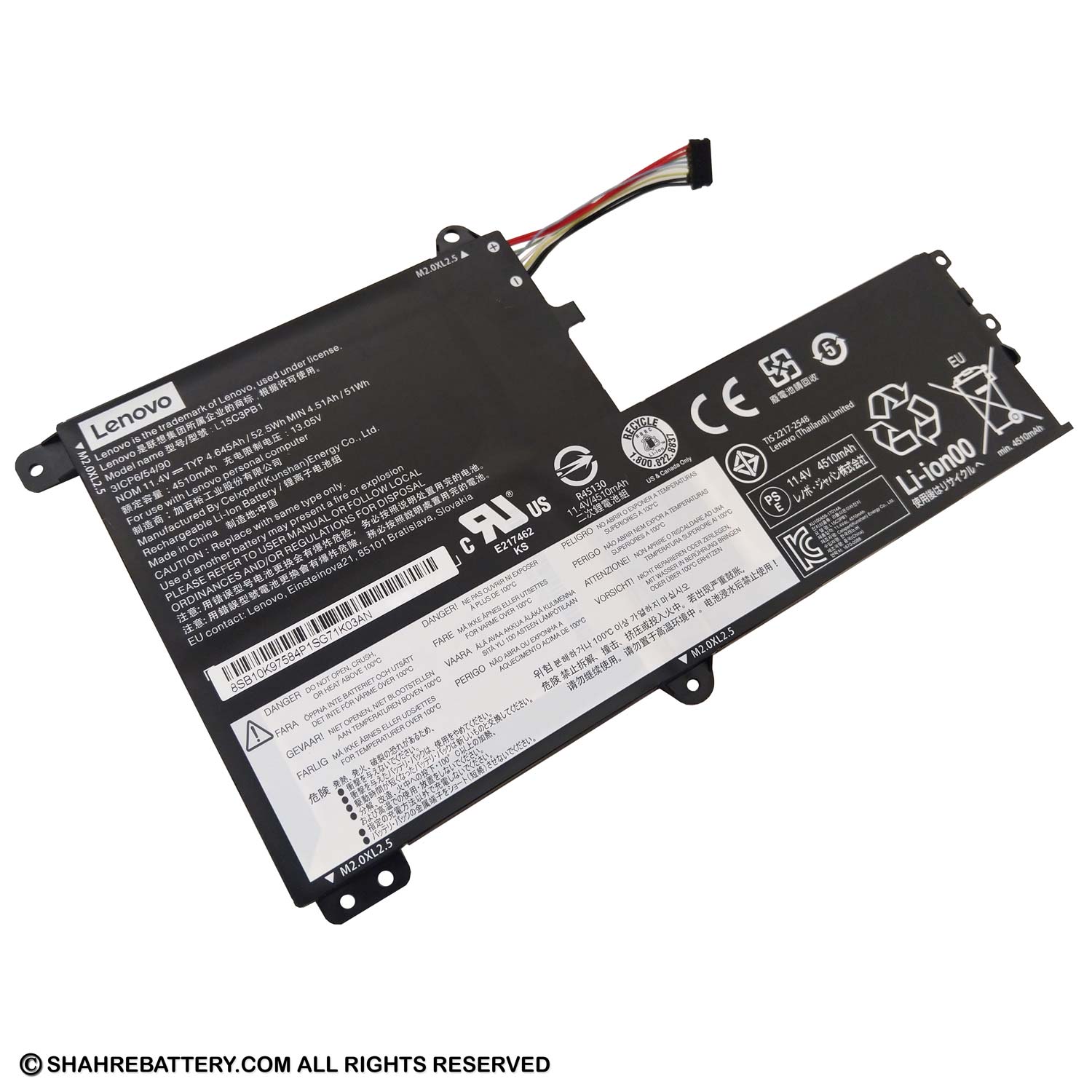 باتری اورجینال لپ تاپ لنوو Lenovo IdeaPad 320S-14IKB L15C3PB1 Type-B
