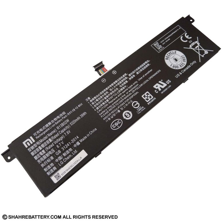 باتری اورجینال لپ تاپ شیائومی Xiaomi Mi Notebook Air 13.3 R13B02W