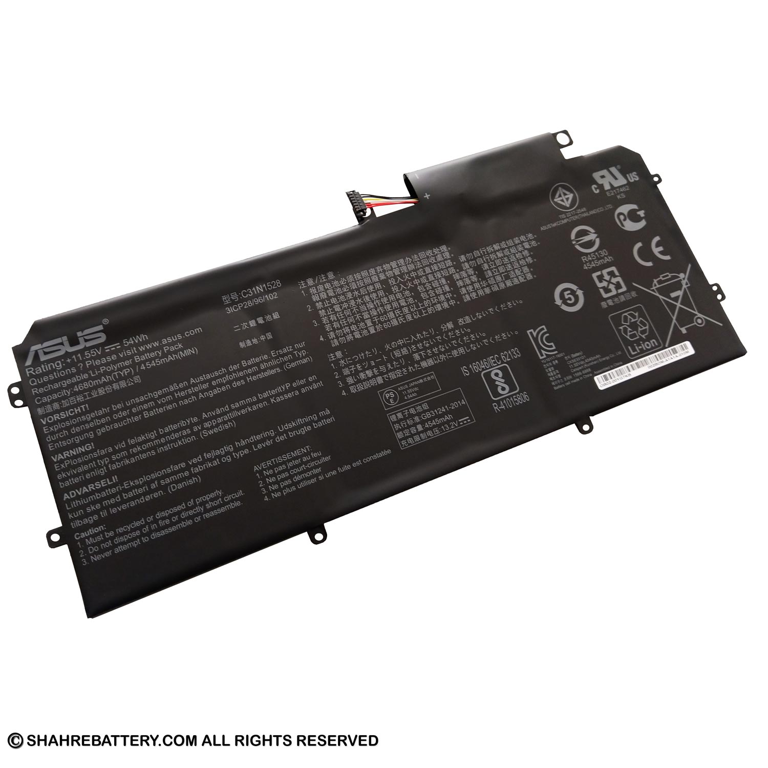 باتری اورجینال لپ تاپ ایسوس Asus Zenbook Flip UX360CA C31N1528