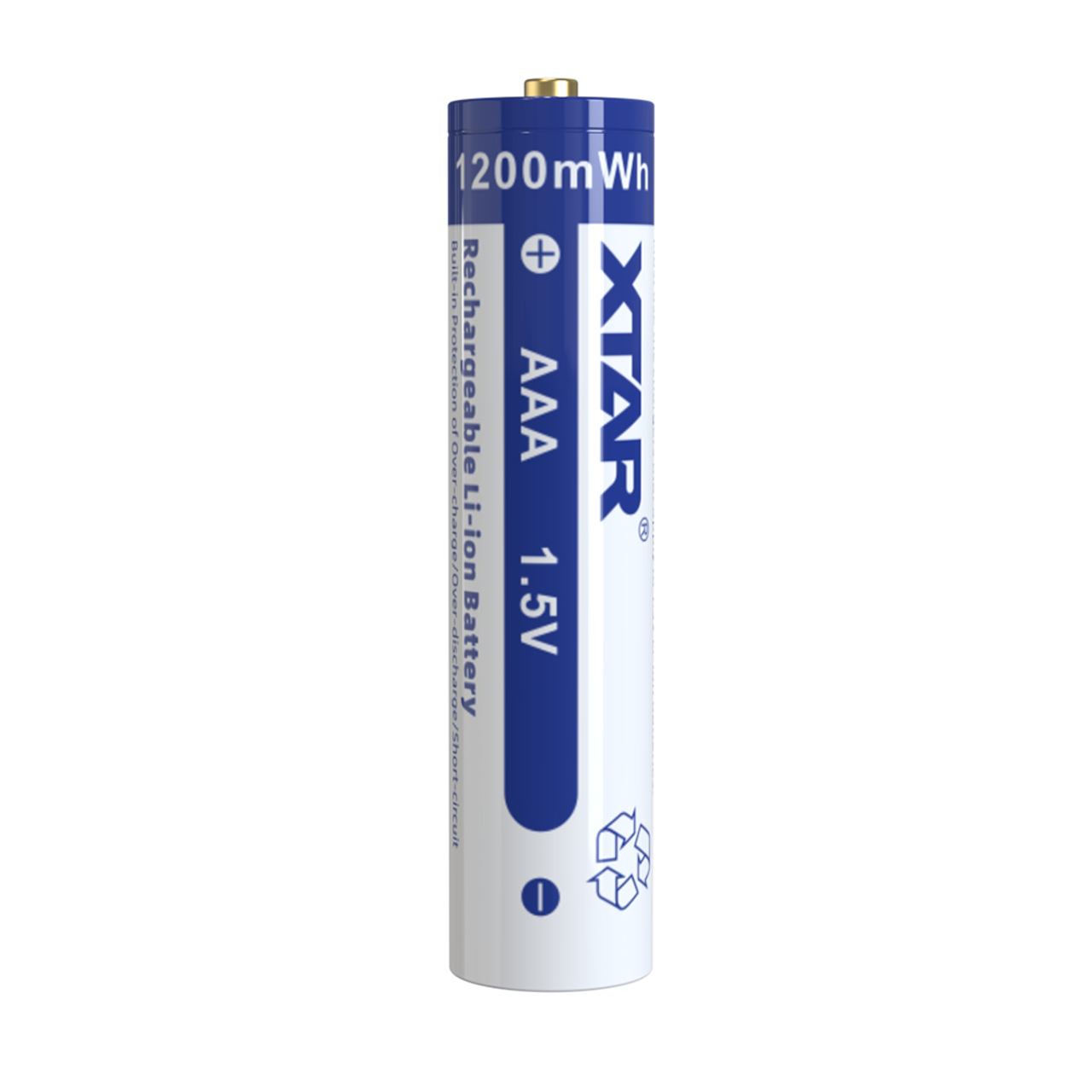 باتری نیم قلمی قابل شارژ اکستار XTAR 1.5V AAA 800mAh