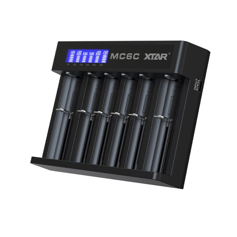شارژر باتری اکستار 6 شیار هوشمند XTAR Intelligent Charger MC6C