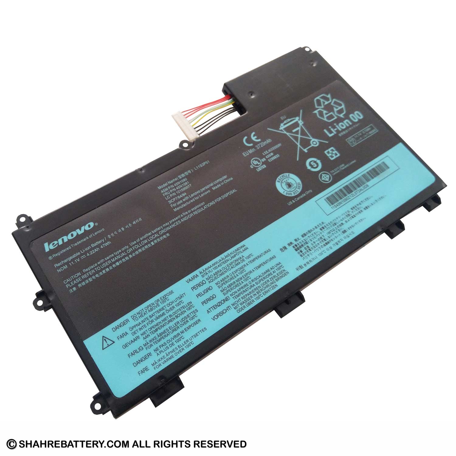 باتری اورجینال لپ تاپ لنوو Lenovo ThinkPad T430U 45N1090