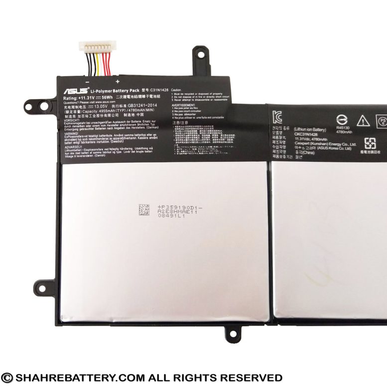 باتری اورجینال لپ تاپ ایسوس Asus ZenBook UX305UA C31N1428