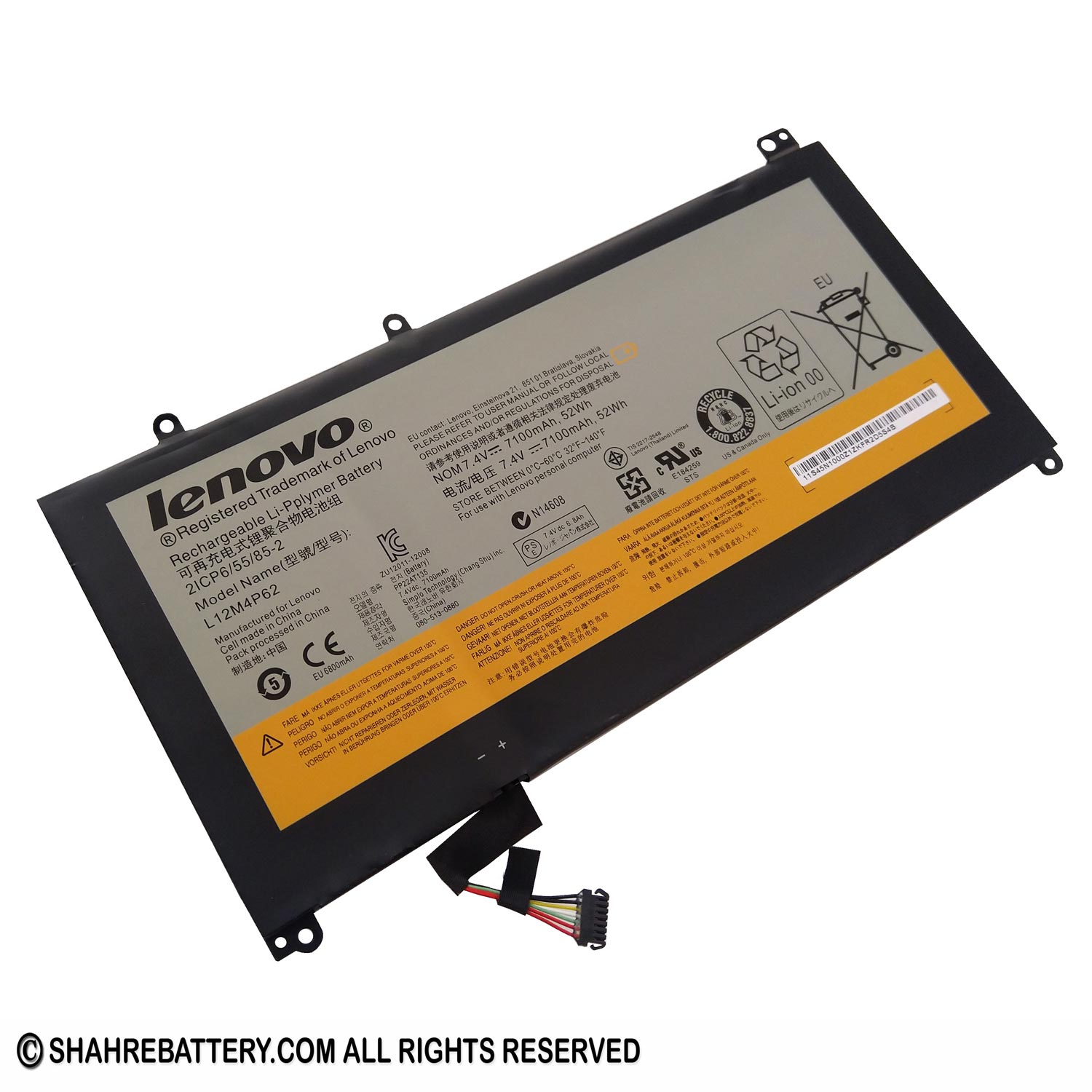 باتری اورجینال لپ تاپ لنوو Lenovo IdeaPad U430 U530 L12M4P62