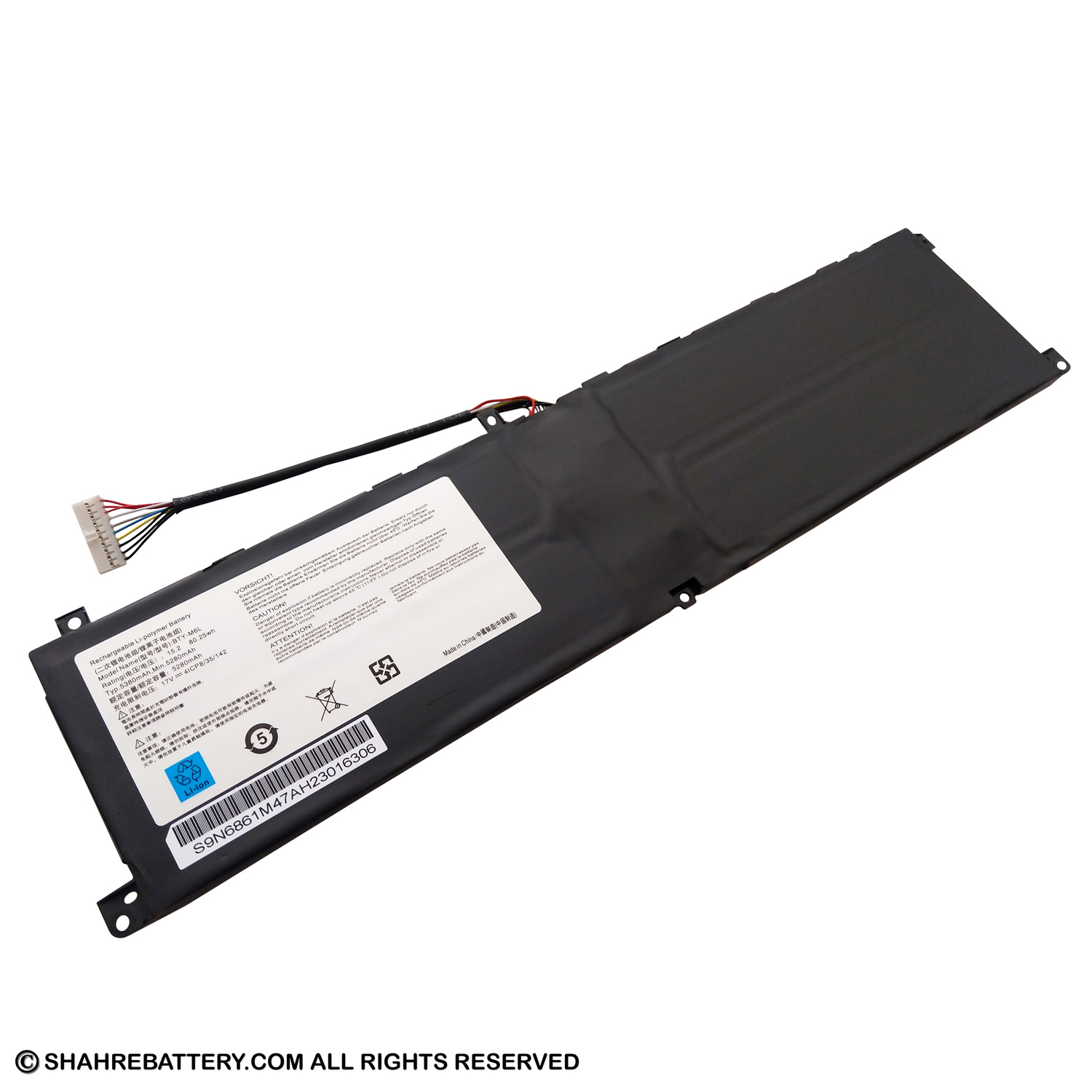 باتری اورجینال لپ تاپ ام اس آی MSI GS65 GS75 BTY-M6L