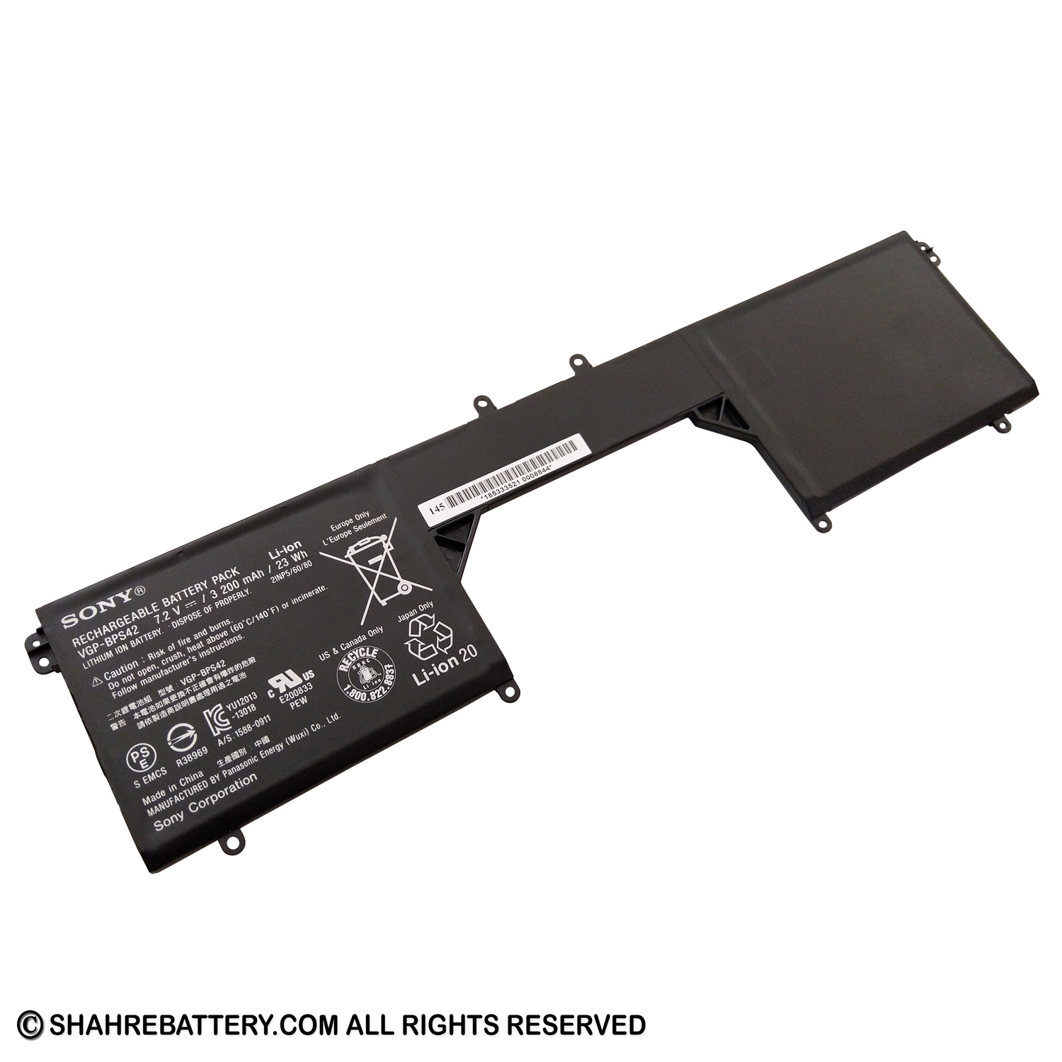 باتری اورجینال لپ تاپ سونی Sony VGP-BPS42