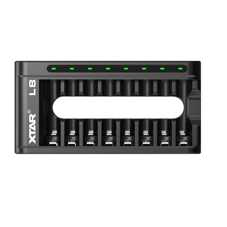 شارژر هوشمند باتری قلمی و نیم قلم اکستار 8 شیار XTAR Intelligent Charger L8