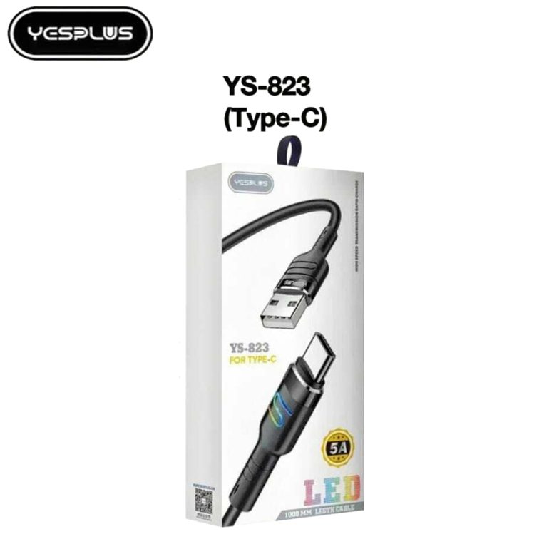 کابل شارژ USB به Type-C برند YesPlus مدل YS-823