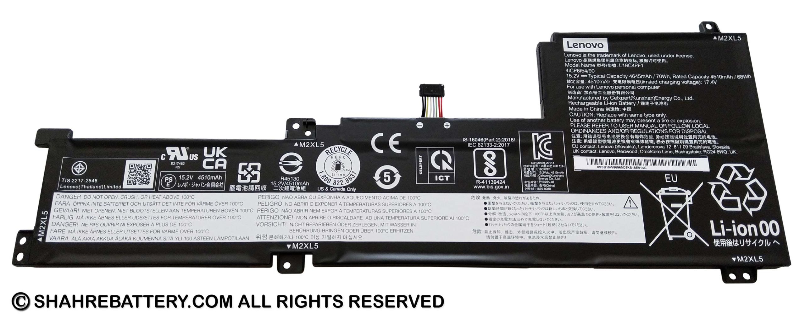 باتری اورجینال لپ تاپ لنوو Lenovo IdeaPad 5-15ITL05 L19C4PF1 – شهر