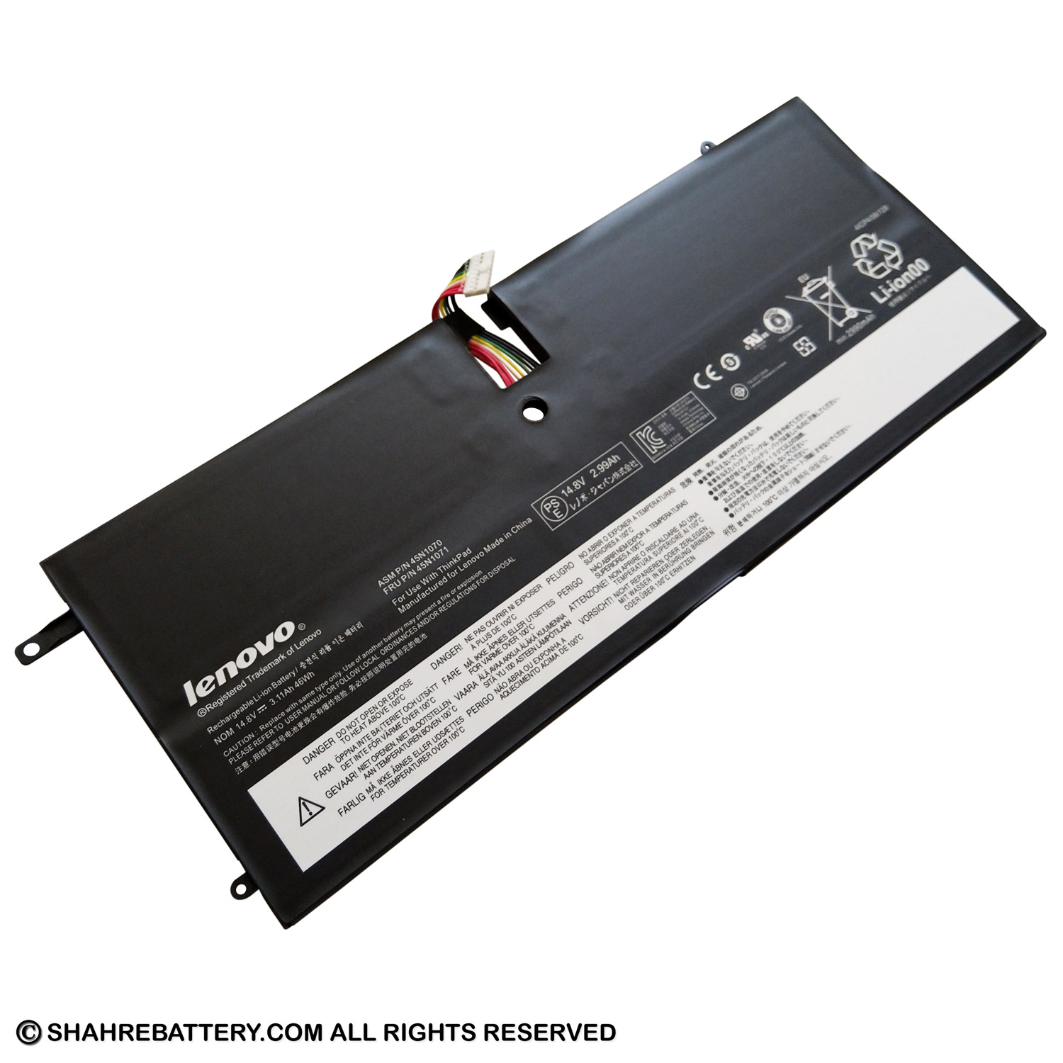 باتری اورجینال لپ تاپ لنوو Lenovo ThinkPad X1 Carbon 45N1070 45N1071 باتری اورجینال لپ تاپ لنوو Lenovo ThinkPad X1 Carbon 45N1070 45N1071