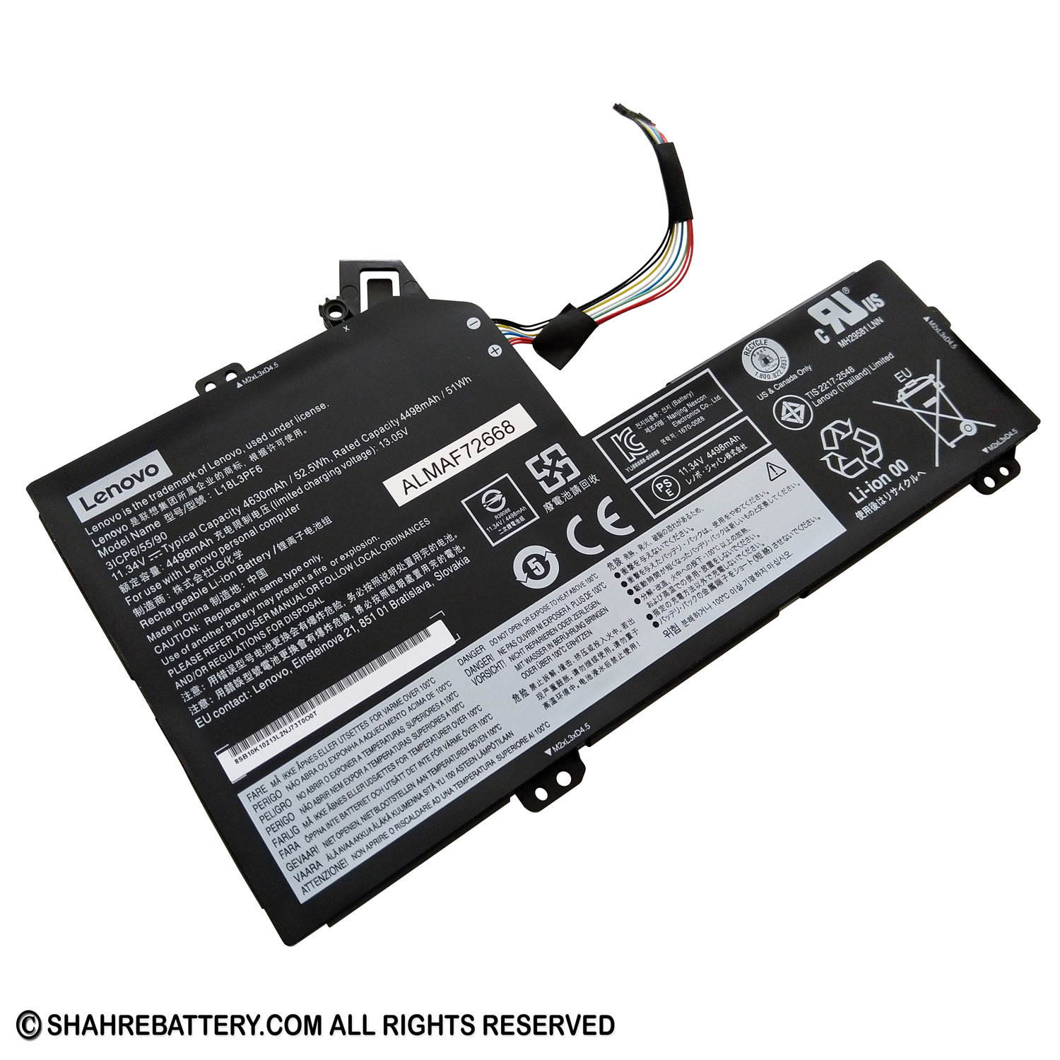 باتری اورجینال لپ تاپ لنوو Lenovo IdeaPad S540-81SW0008UK L18L3PF6 باتری اورجینال لپ تاپ لنوو Lenovo IdeaPad S540-81SW0008UK L18L3PF6