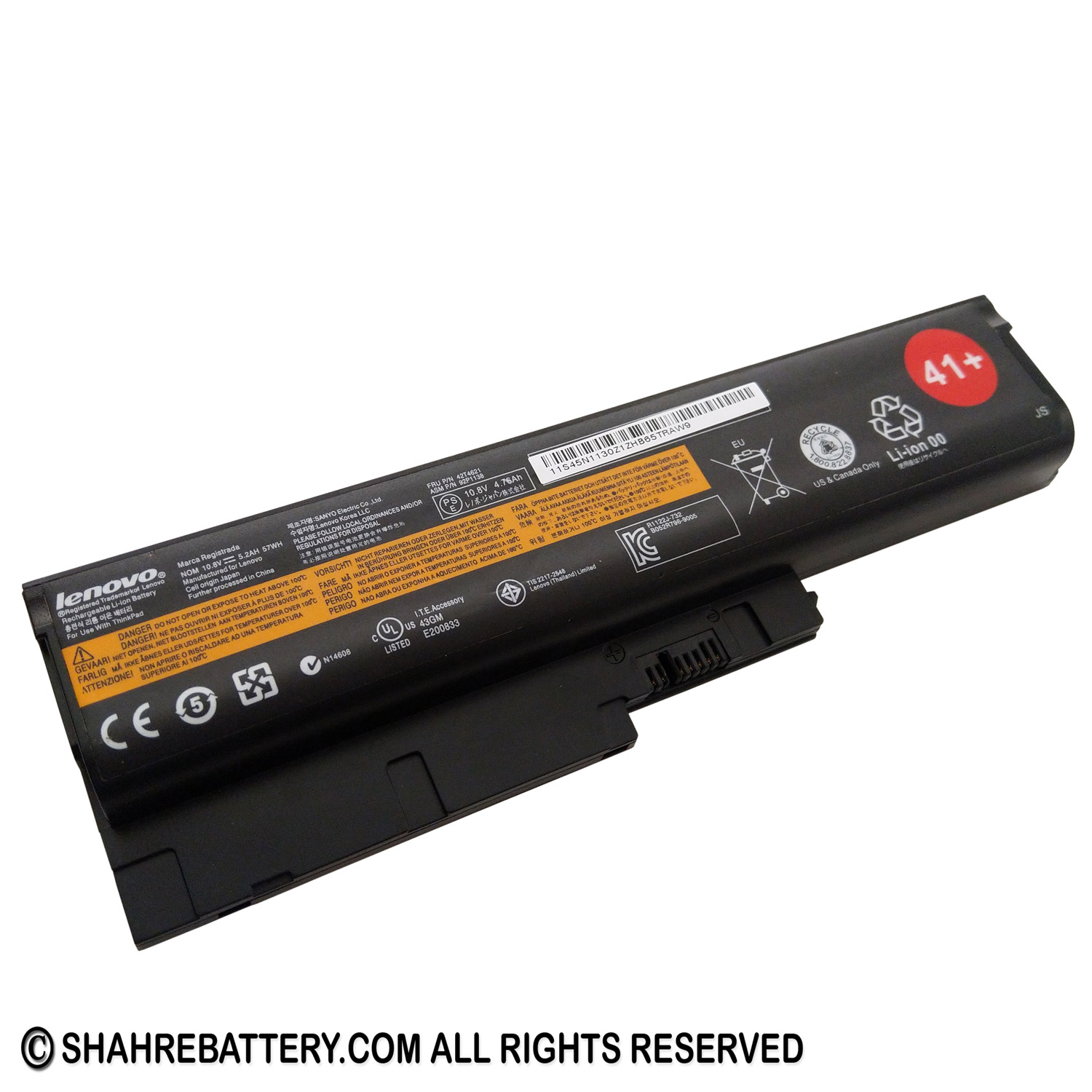 باتری لپ تاپ لنوو Lenovo ThinkPad SL400 SL500 42T4619 باتری لپ تاپ لنوو Lenovo ThinkPad SL400 SL500 42T4619