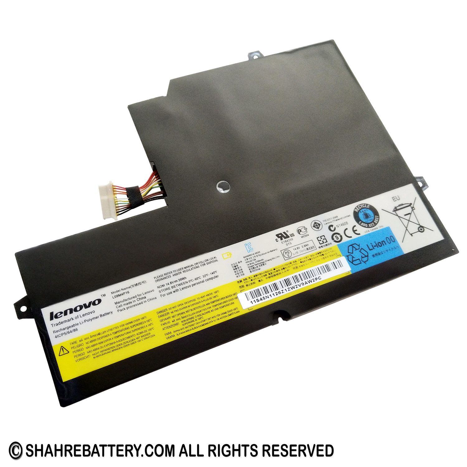 باتری اورجینال لپ تاپ لنوو Lenovo IdeaPad U260 L09M4P16