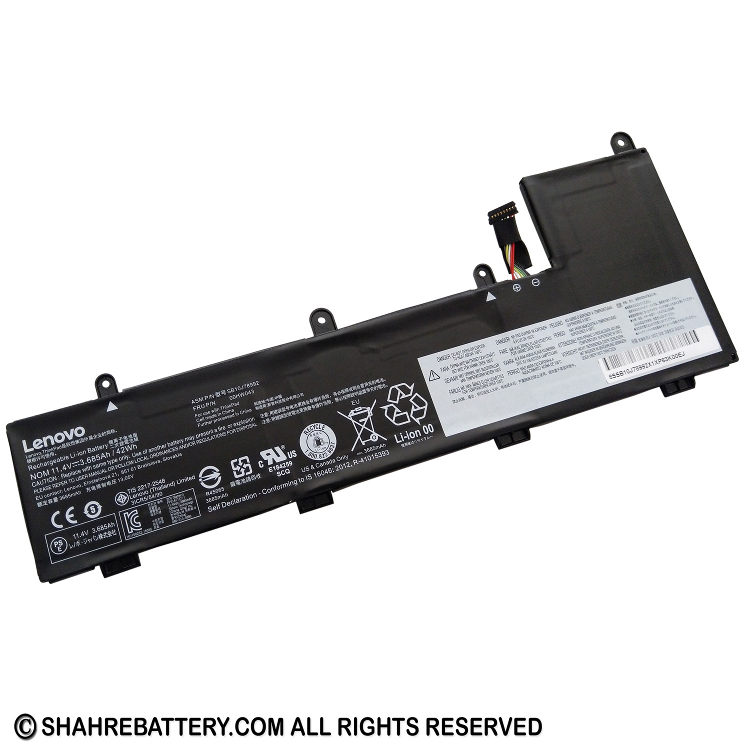 باتری اورجینال لپ تاپ لنوو Lenovo Thinkpad Yoga 11E 00HW043