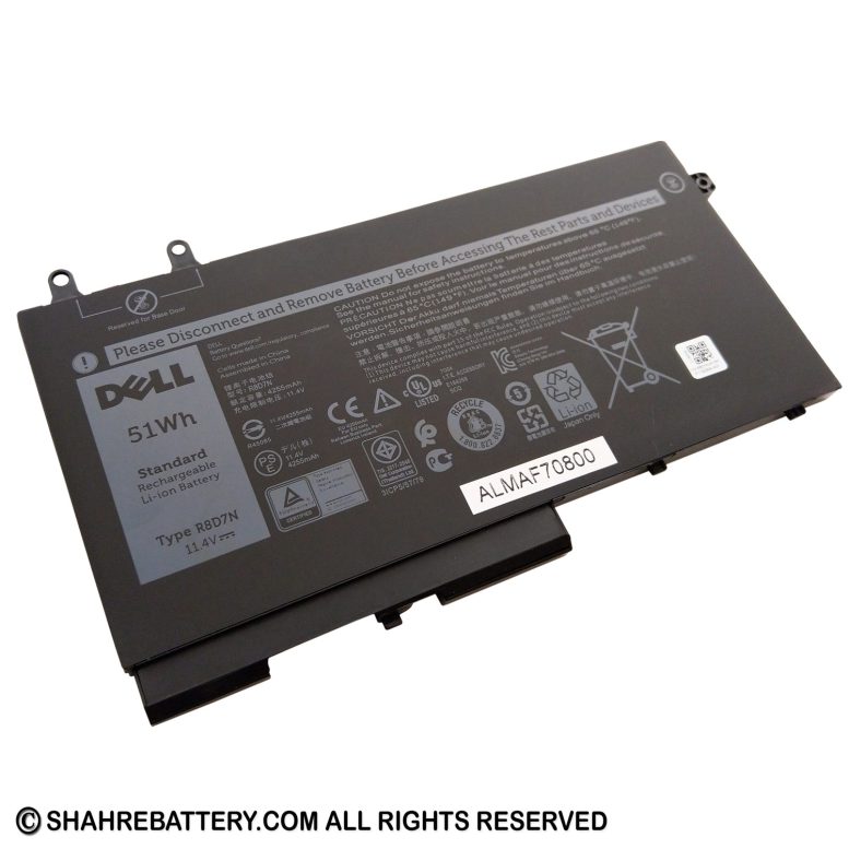 باتری اورجینال لپ تاپ دل Dell Latitude 5500 R8D7N