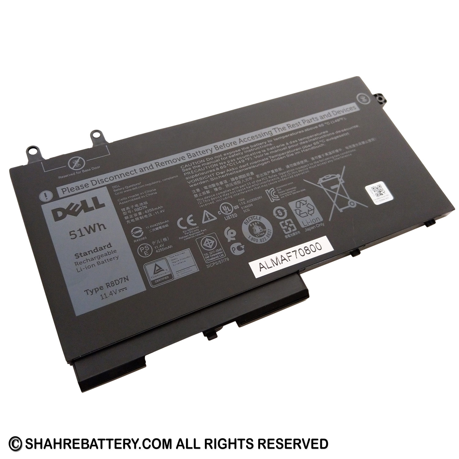 باتری اورجینال لپ تاپ دل Dell Latitude 5500 R8D7N باتری اورجینال لپ تاپ دل Dell Latitude 5500 R8D7N