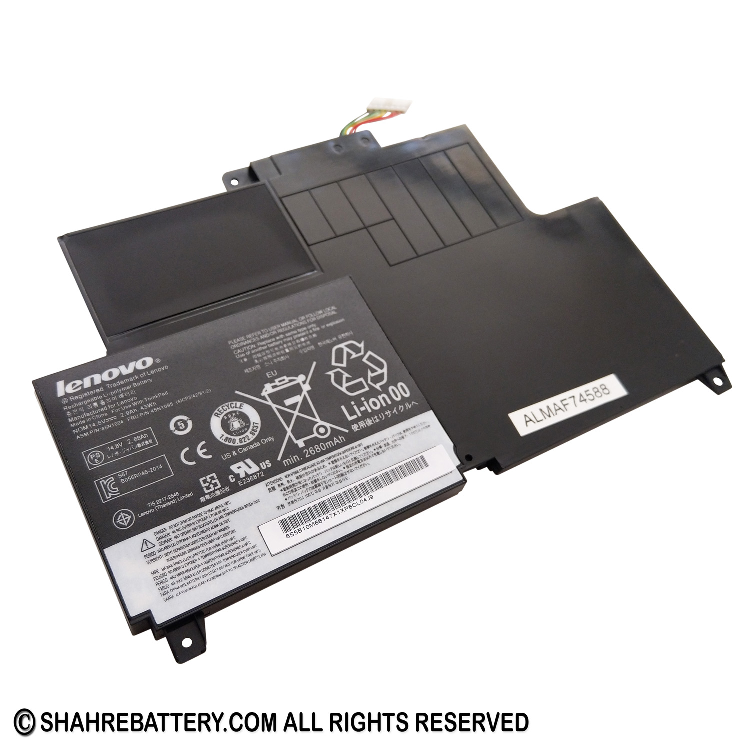 باتری اورجینال لپ تاپ لنوو Lenovo ThinkPad S230u 45N1092