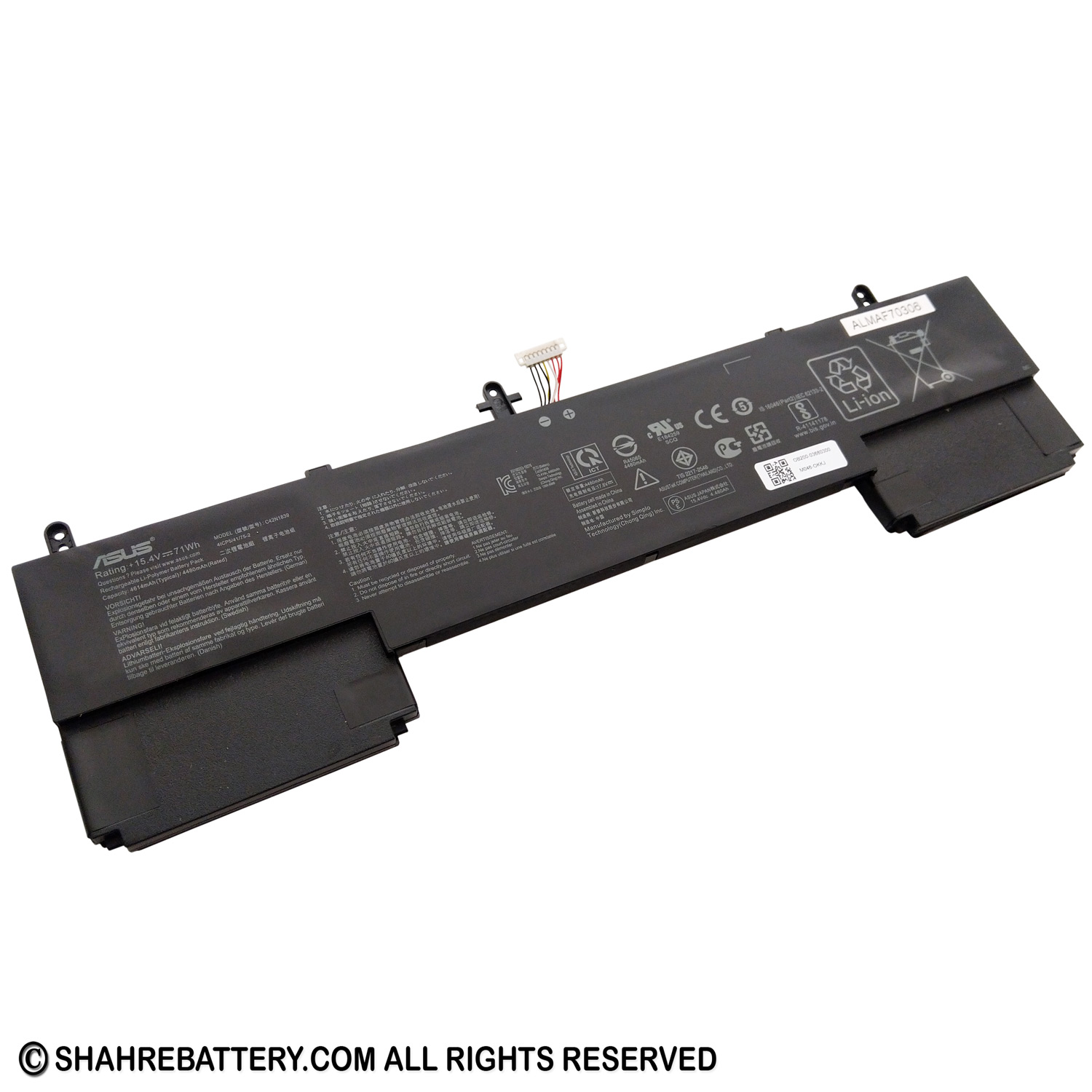 باتری اورجینال لپ تاپ ایسوس Asus ZenBook UX534F UX563F C42N1839 باتری اورجینال لپ تاپ ایسوس Asus ZenBook UX534F UX563F C42N1839