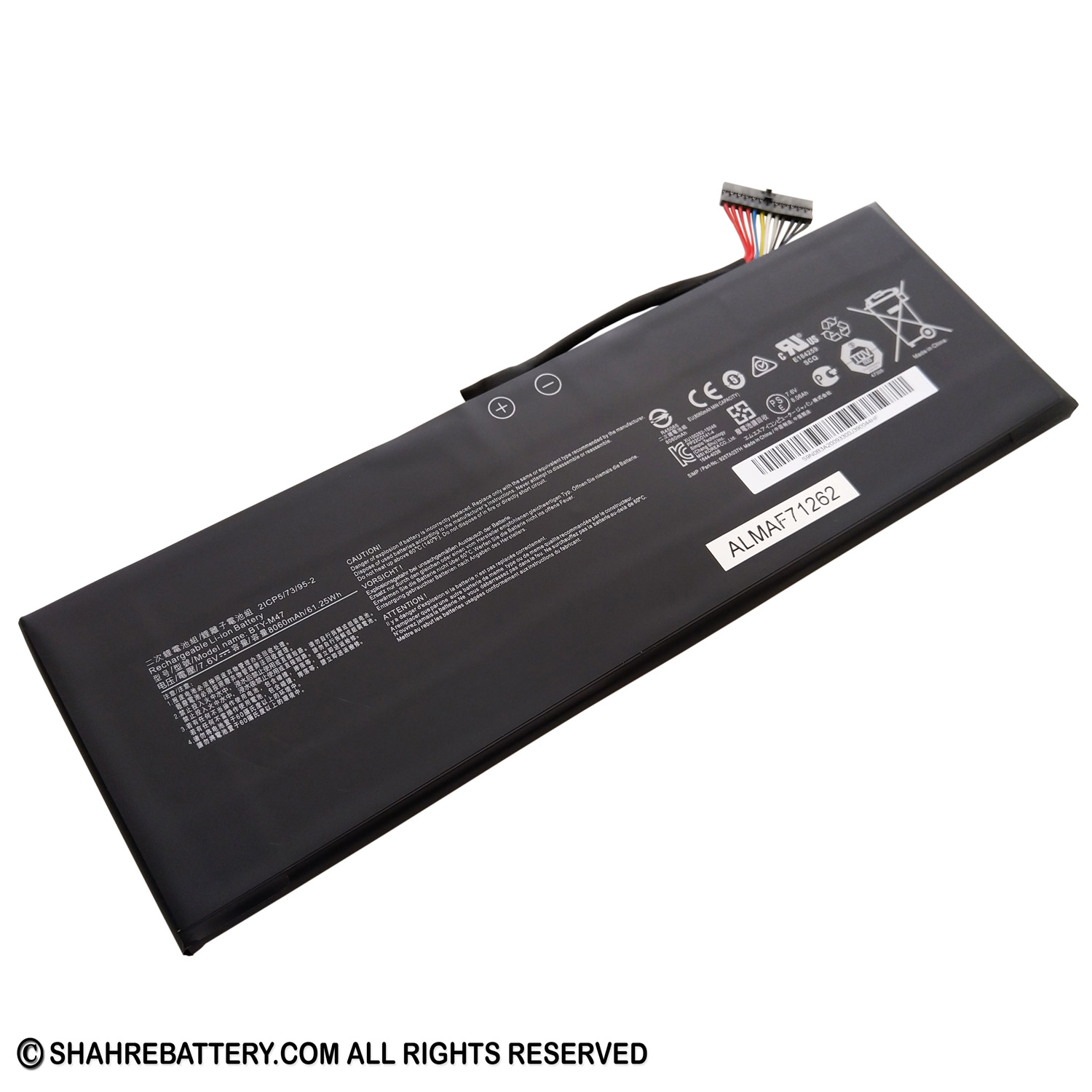 باتری اورجینال لپ تاپ ام اس آی Msi GS40 GS43 BTY-M47