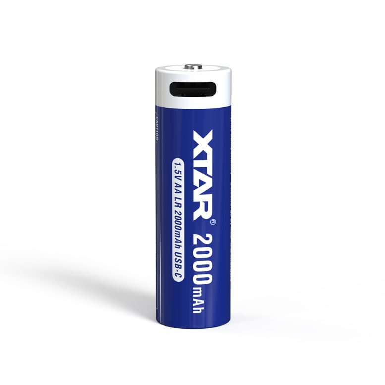 باتری قلمی قابل شارژ اکستار XTAR 1.5V LR AA 2000mAh Type C