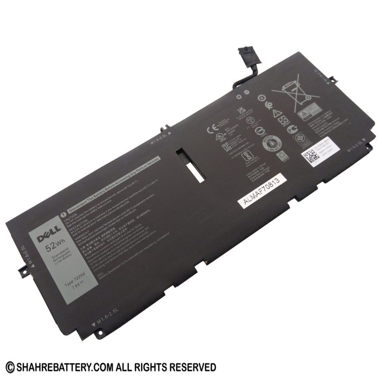 باتری اورجینال لپ تاپ دل Dell XPS 13 9300 9310 9380 722KK