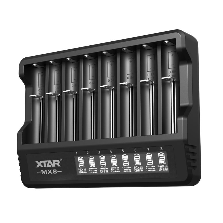 شارژر باتری اکستار 8 شیار هوشمند XTAR Intelligent Charger MX8