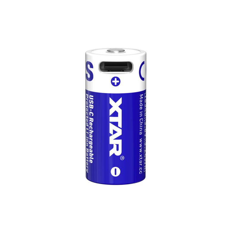 باتری قابل شارژ اکستار XTAR 16340 900mAh Type C