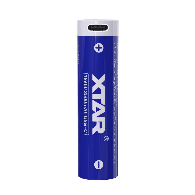 باتری قابل شارژ اکستار XTAR 18650 3500mAh Type C