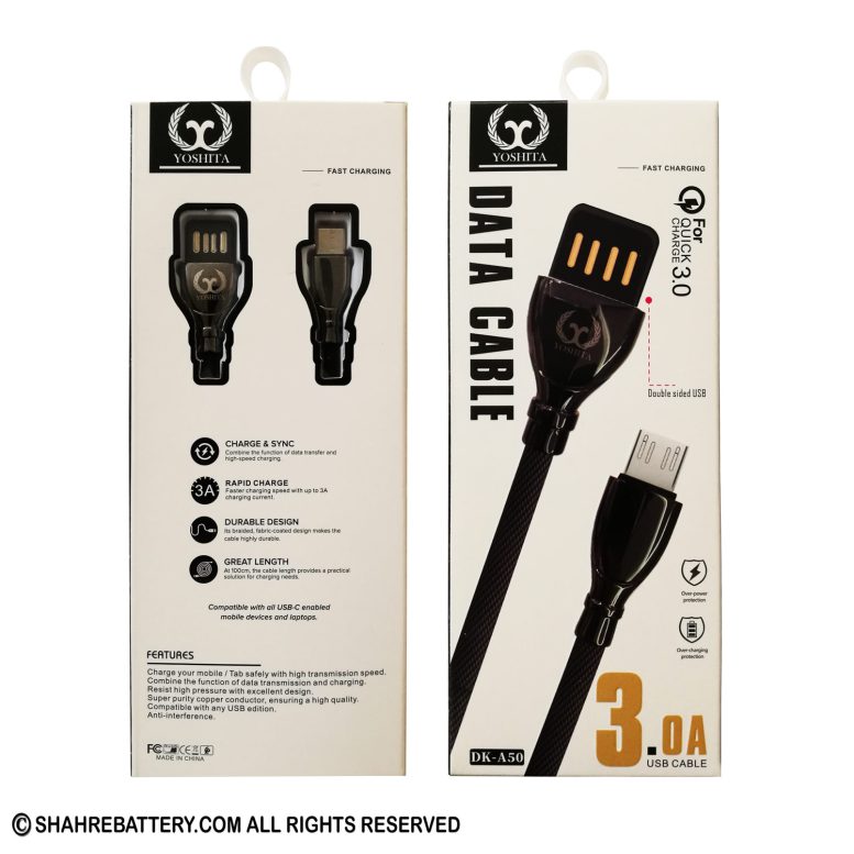 کابل شارژ Type-C به USB دو طرفه مدل DK-A50