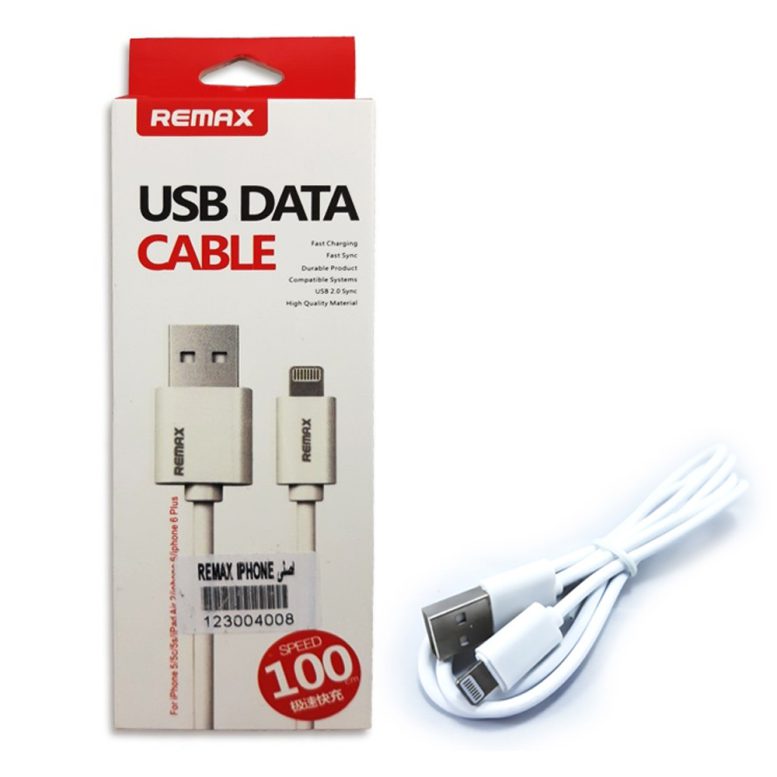 کابل انتقال داده USB به لایتنینگ آیفون مدل Remax