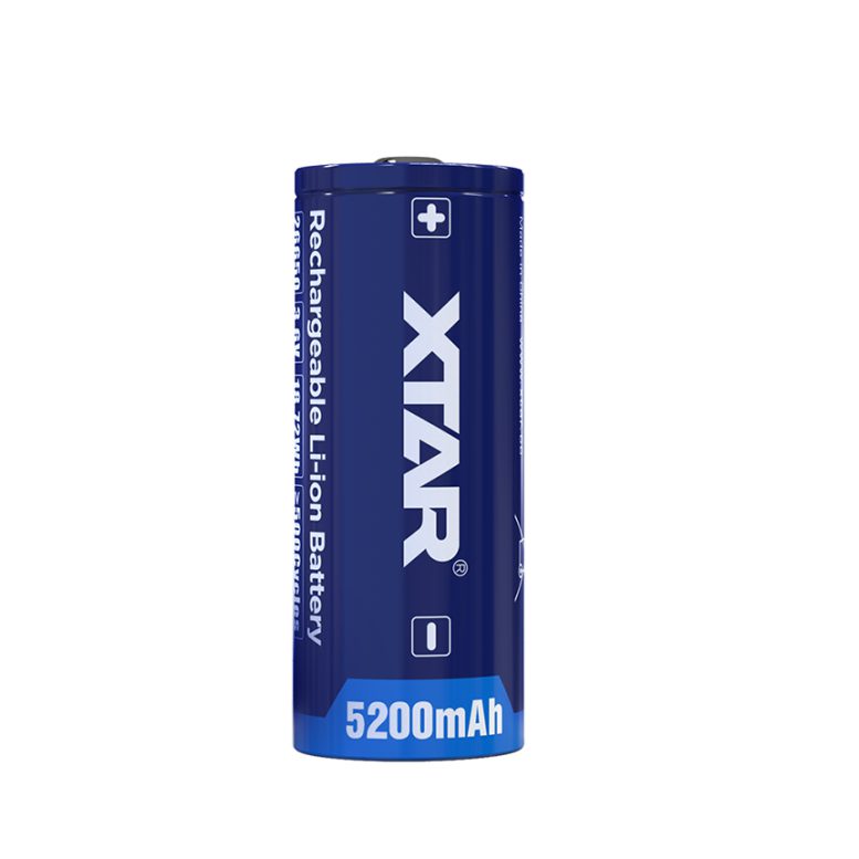باتری قابل شارژ اکستار XTAR 26650 5200mAh