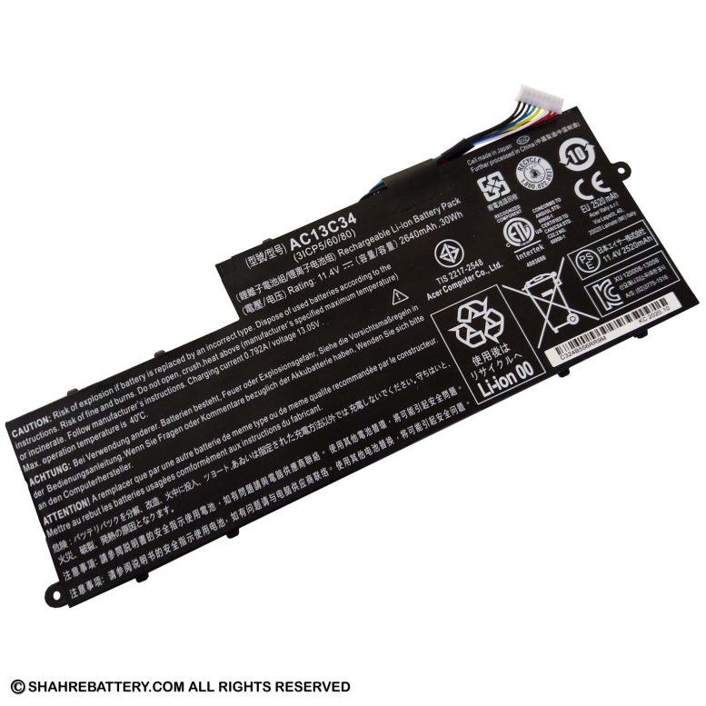 باتری اورجینال لپ تاپ ایسر Acer Aspire V5-122 V5-132 AC13C34