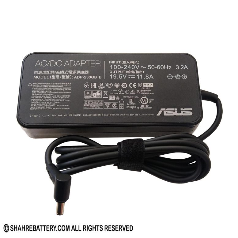 شارژر اورجینال لپ تاپ ایسوس Asus 19.5V 11.8A – سری 3.7 * 6.0