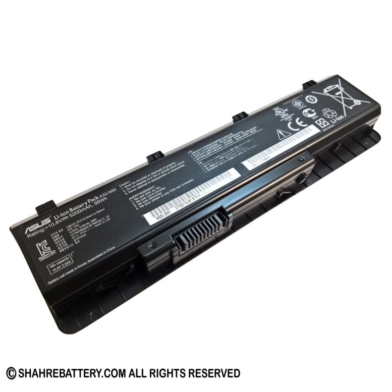 باتری اورجینال لپ تاپ ایسوس Asus N45 N55 N75 A32-N55