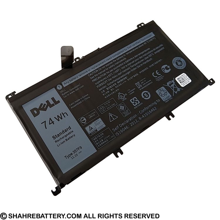 باتری اورجینال لپ تاپ دل Dell Inspiron 5577 7557 7559 7567 357F9